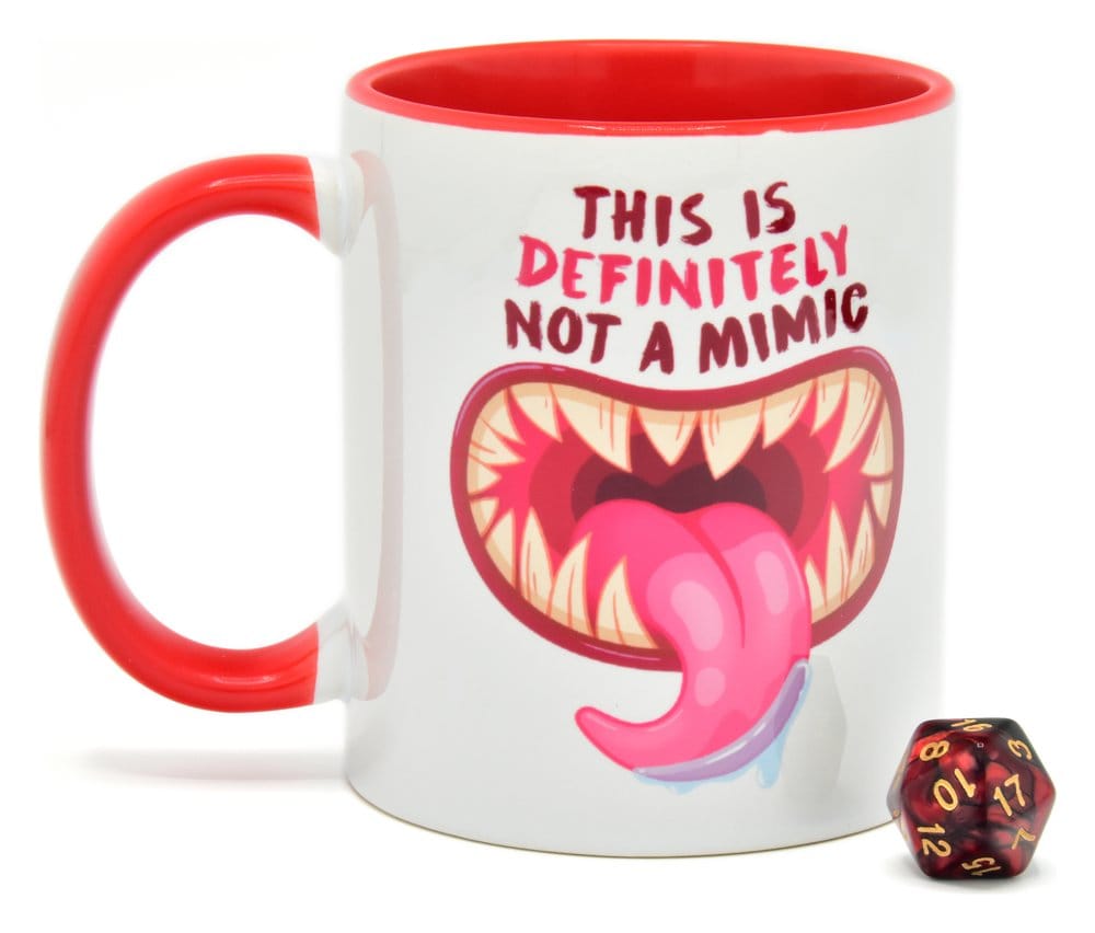Glassstaff Gift Set Mug & Dice D20 Not a Mimic - MangaShop.ro