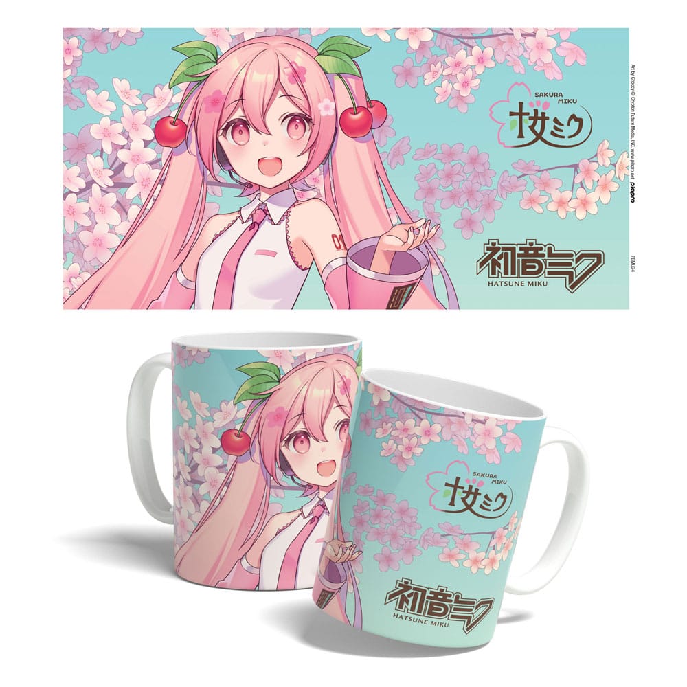 Hatsune Miku Mug Sakura Miku Cherry Blossom 325 ml - MangaShop.ro