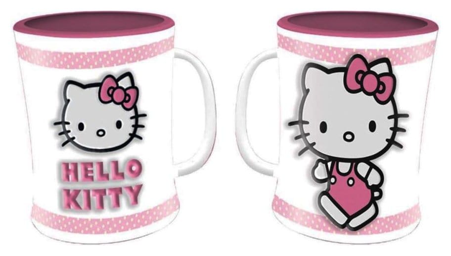 Hello Kitty Mug Pink Emboss - MangaShop.ro