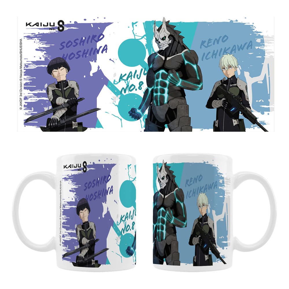Kaiju No. 8 Ceramic Mug Kaiju No. 8, Reno Ichikawa, Soshiro Hoshina Season 2 - MangaShop.ro