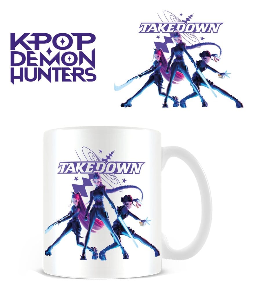 KPop Demon Hunters Mug Takedown White - MangaShop.ro