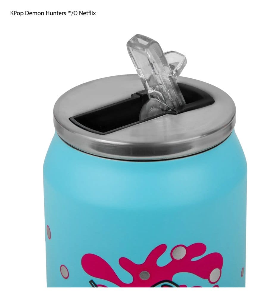 KPop Demon Hunters Thermal Straw Mug Soda Pop Can - MangaShop.ro