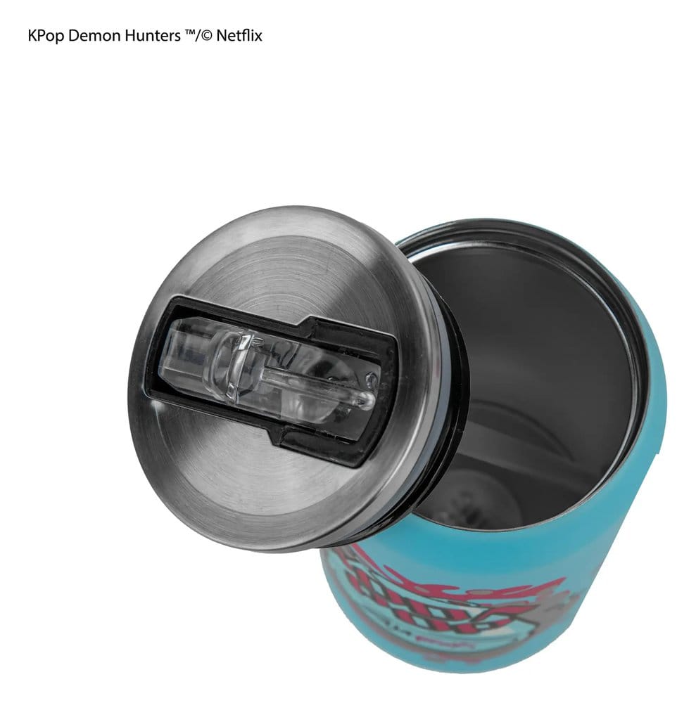 KPop Demon Hunters Thermal Straw Mug Soda Pop Can - MangaShop.ro