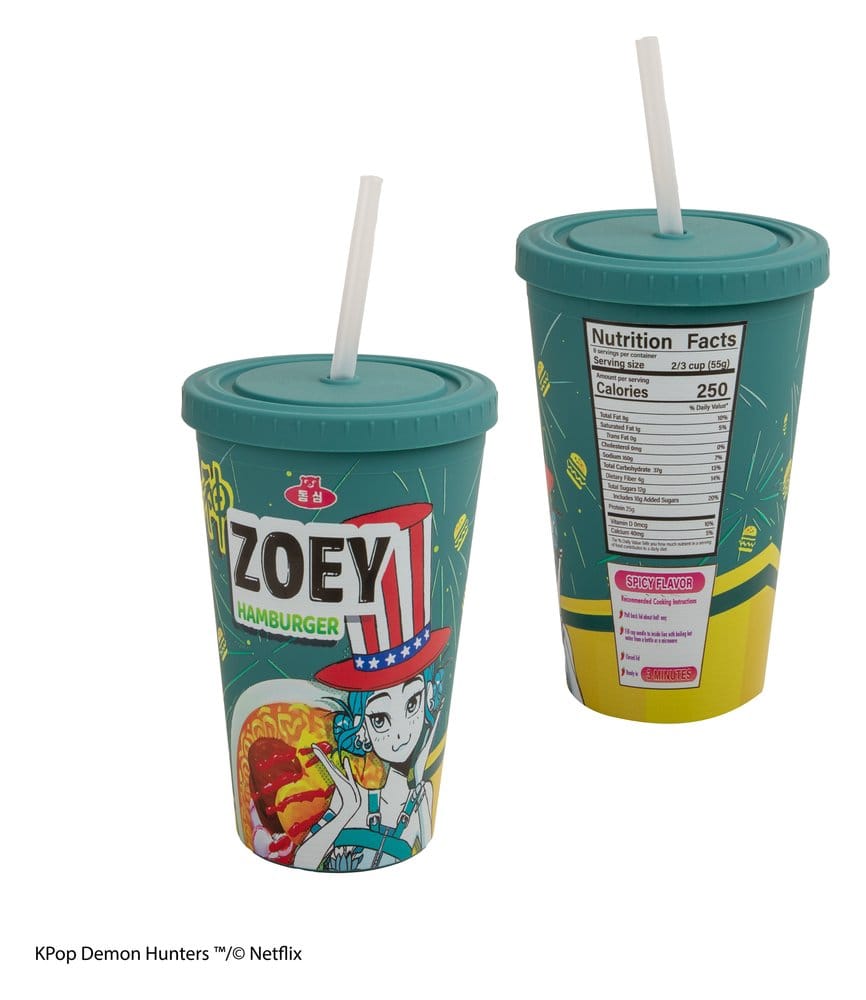 KPop Demon Hunters Tumbler Zoey Hamburger - MangaShop.ro