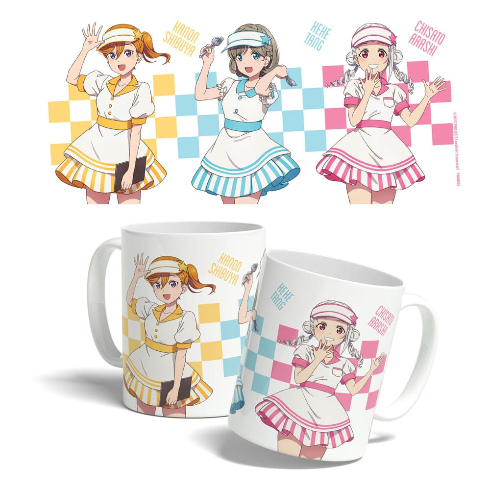 Love Live! Superstar!! Mug American Diner Kanon, Keke, Chisato 325 ml - MangaShop.ro