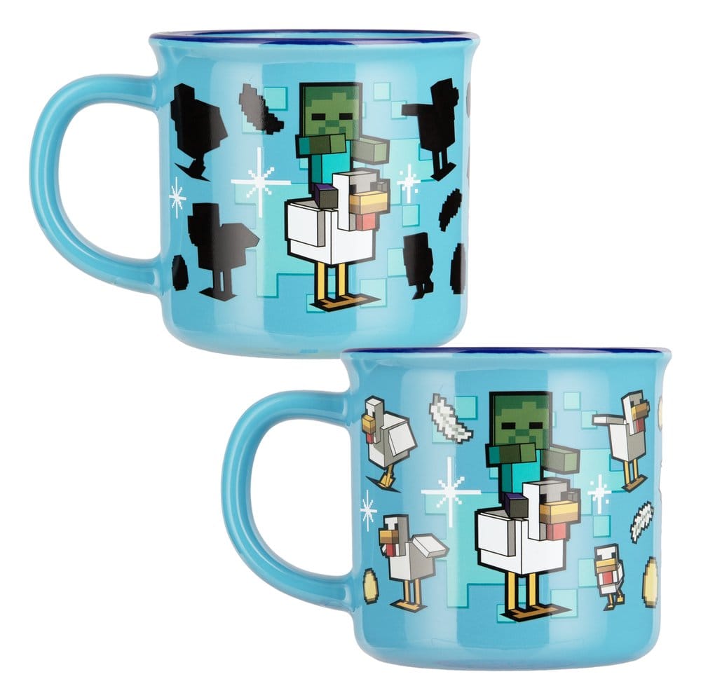 Minecraft Comie Minecraft Heat Change Mug Chicken Jockey - Cumpara online | Mangashop.ro