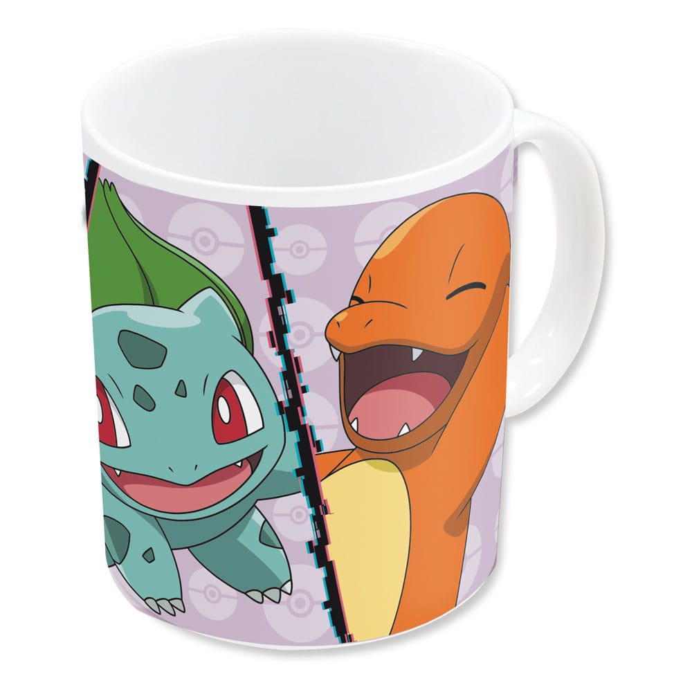 Pokemon Mug Charmander, Bulbasaur, Squirtle, Pikachu 320 ml - MangaShop.ro