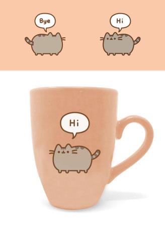 Pusheen Latte Mug Pusheen Says Hi - MangaShop.ro