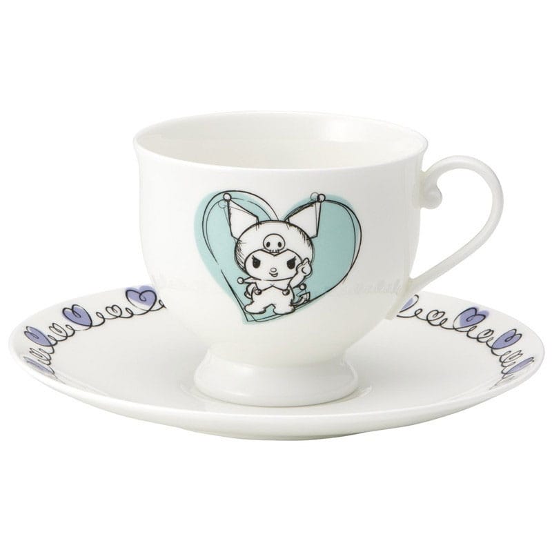 Sanrio Bone China Mug & Plate Set Kuromi - MangaShop.ro