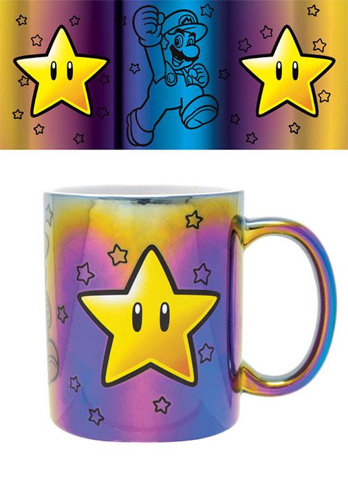 Super Mario Metallic Mug Star Power - MangaShop.ro