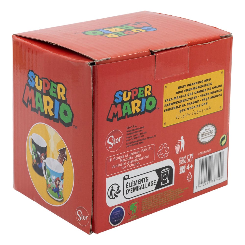 Super Mario Heat Change Mug Group 325 ml - MangaShop.ro