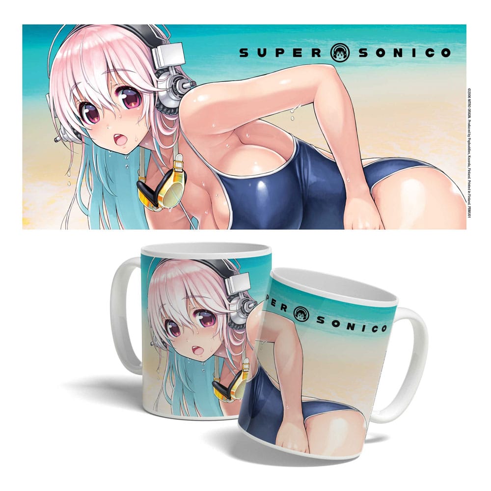 Super Sonico Mug Super Sonico Swim Wear 325 ml - MangaShop.ro