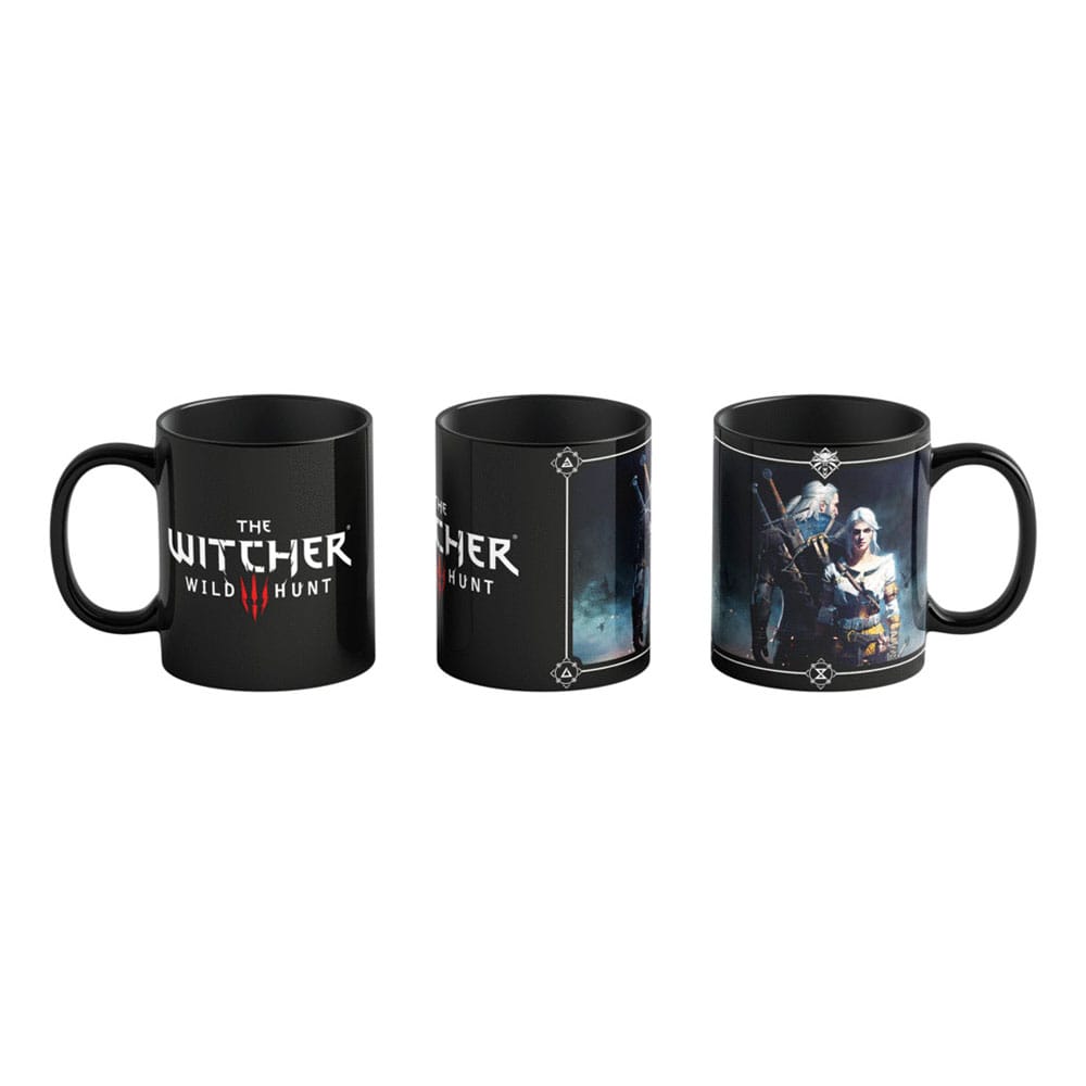 The Witcher III: Wild Hunt Heat Change Mug Geralt & Ciri 480 ml - MangaShop.ro