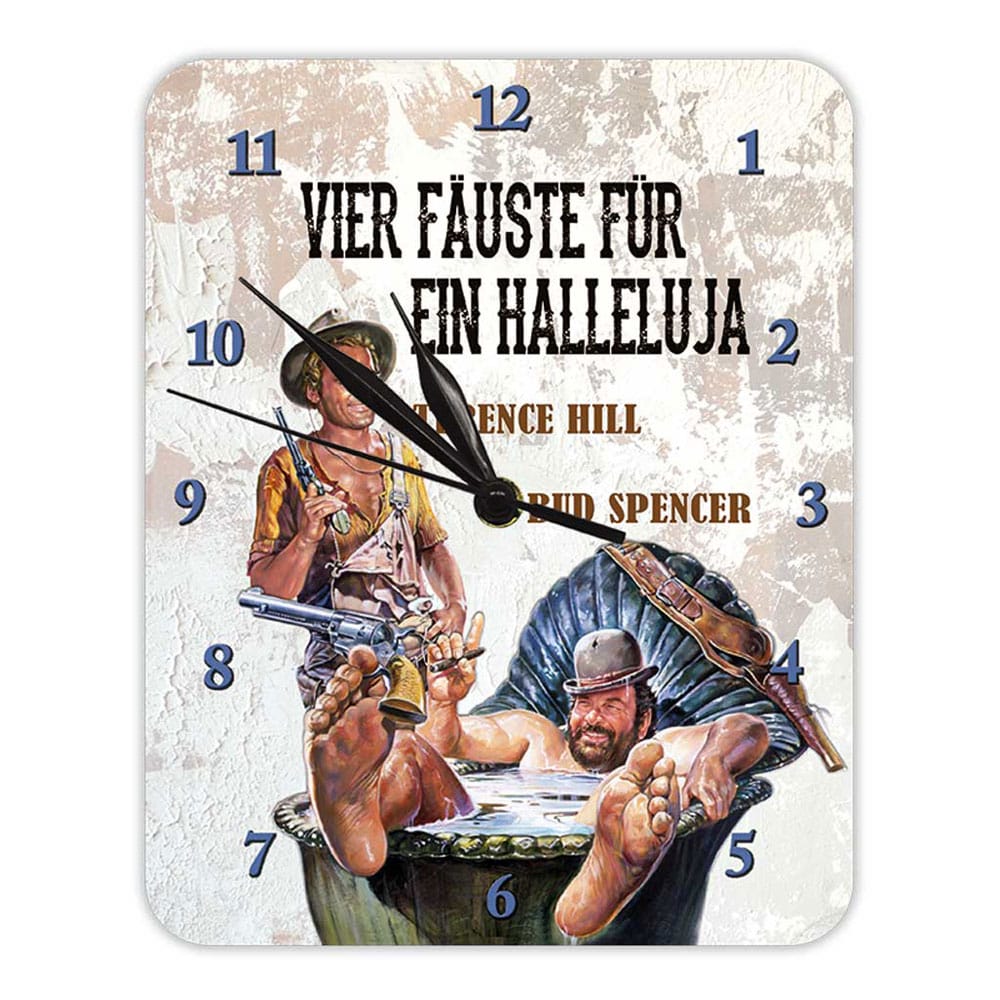 Bud Spencer & Terence Hill Wall Clock Vier Fäuste für ein Halleluja - MangaShop.ro