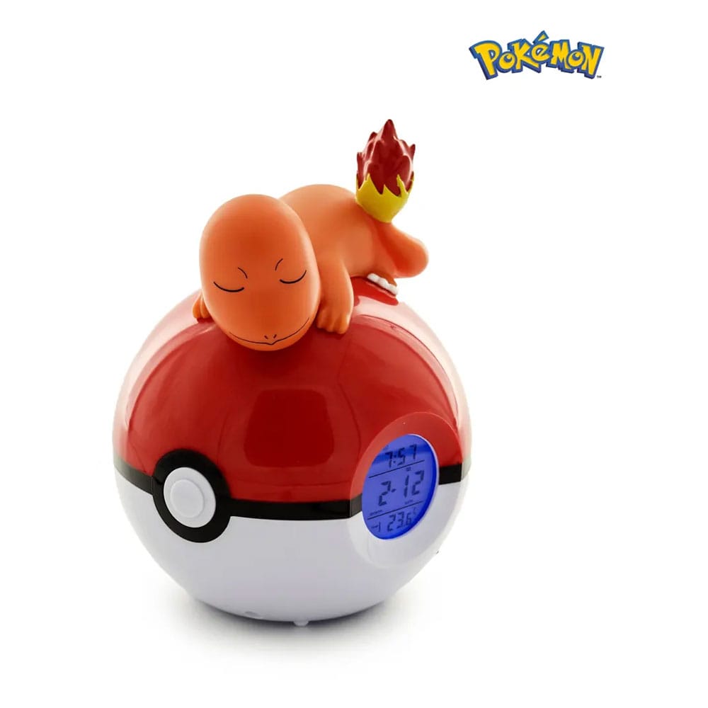Pokemon Alarm Clock Pokeball with Light Charmander 18 cm - MangaShop.ro