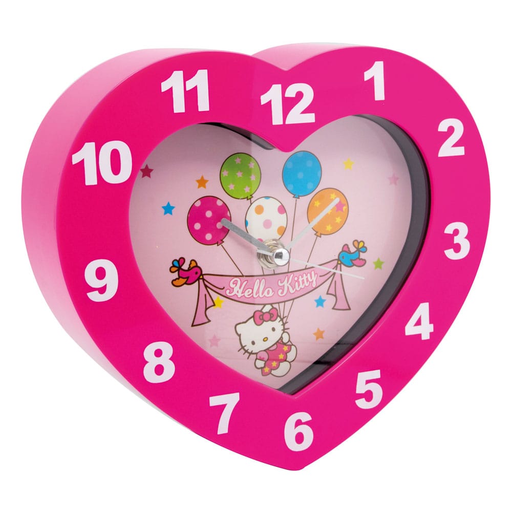 Sanrio Wall Clock Hello Kitty Heart Shaped - MangaShop.ro