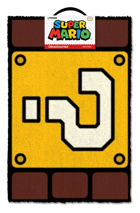Super Mario Doormat Question Mark Block 40 x 60 cm - MangaShop.ro