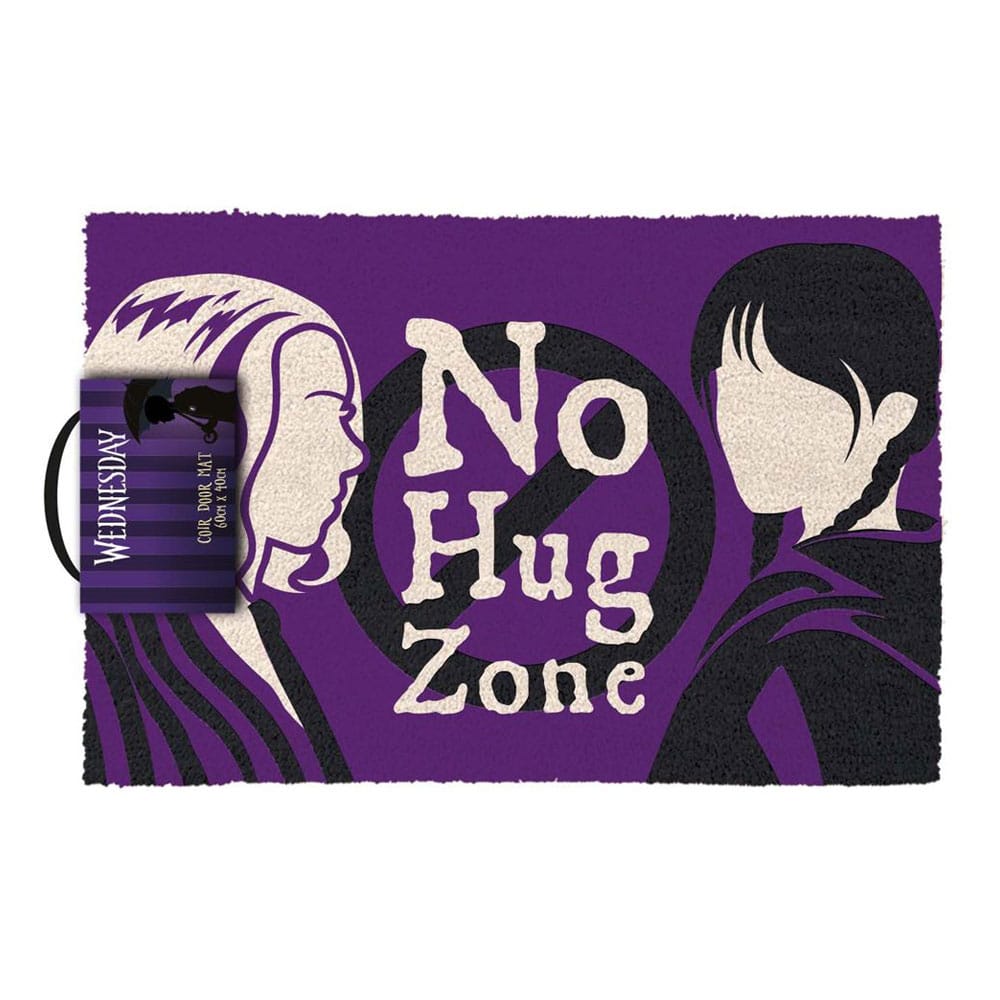 Wednesday Doormat No Hug Zone 40 x 60 cm - MangaShop.ro