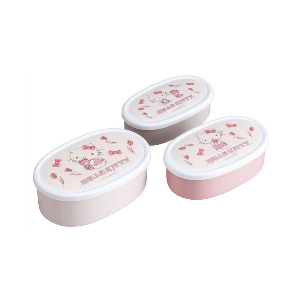 Hello Kitty Set of 3 Lunch Box Kitty-chan - MangaShop.ro