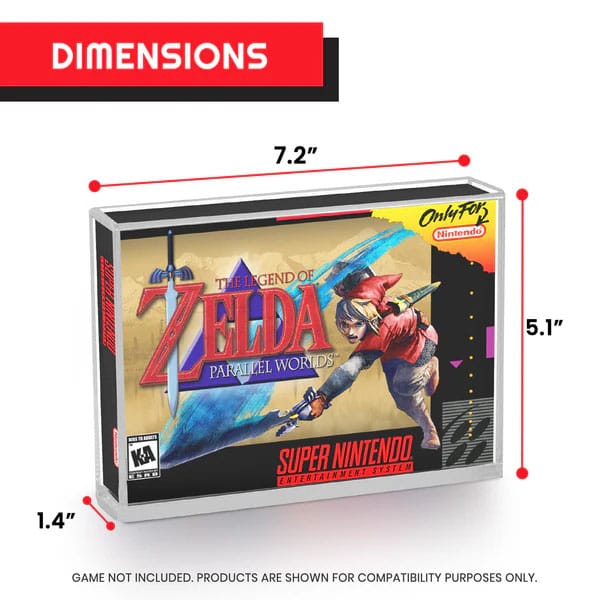 Acrylic Case 2-Pack for SNES/N64 - MangaShop.ro