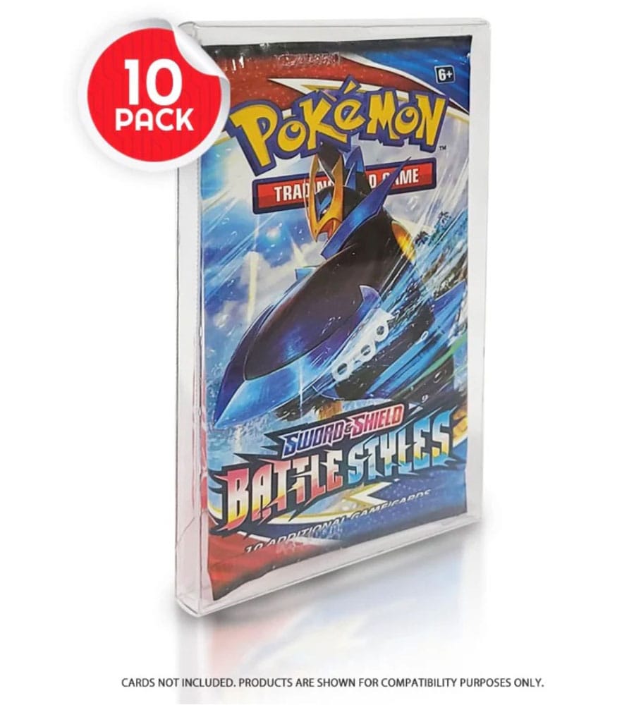 PET Protectors 10-Pack for Booster, Magic, Yu-Gi-Oh Cards - MangaShop.ro