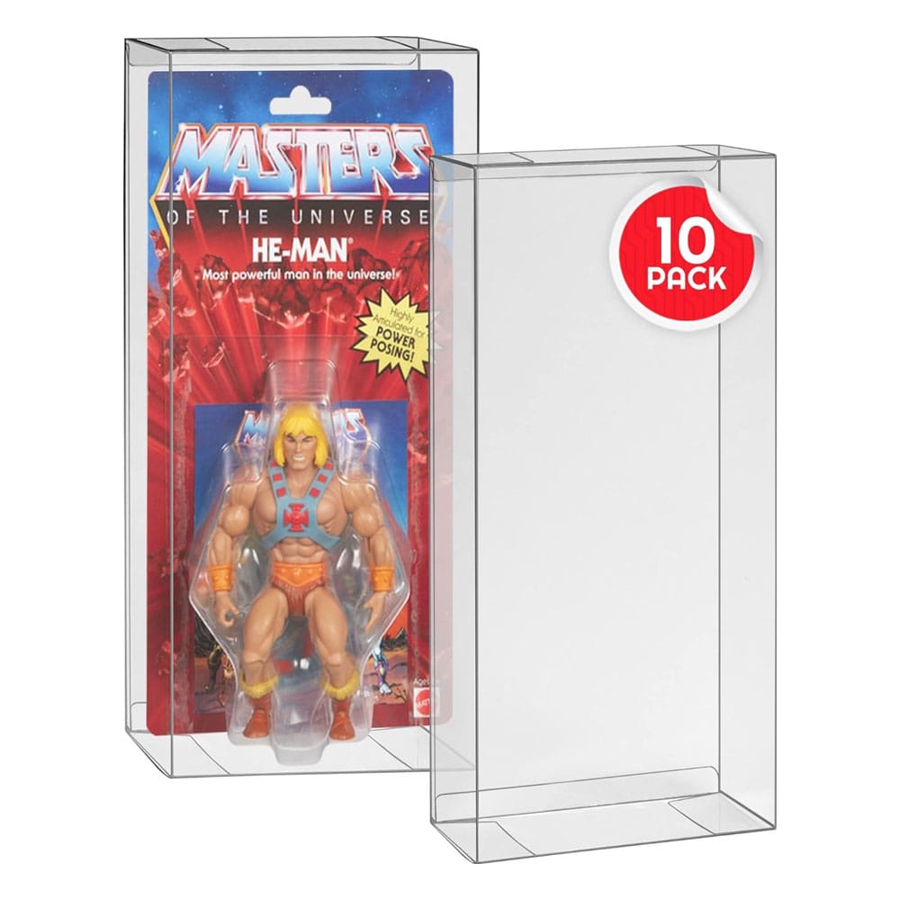 PET Protectors 10-Pack for Masters of the Universe Origins Power Posing (Carded) Box Figures - MangaShop.ro