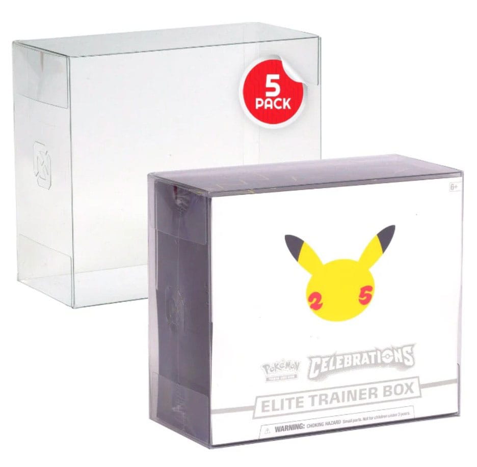 PET Protectors 5-Pack for Booster Boxes / Elite Trainer Boxes Ver. 2 - MangaShop.ro