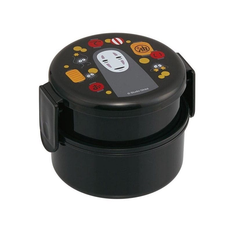 Spirited Away Two Layer Round Shape Lunch Box No Face & Lantern - MangaShop.ro