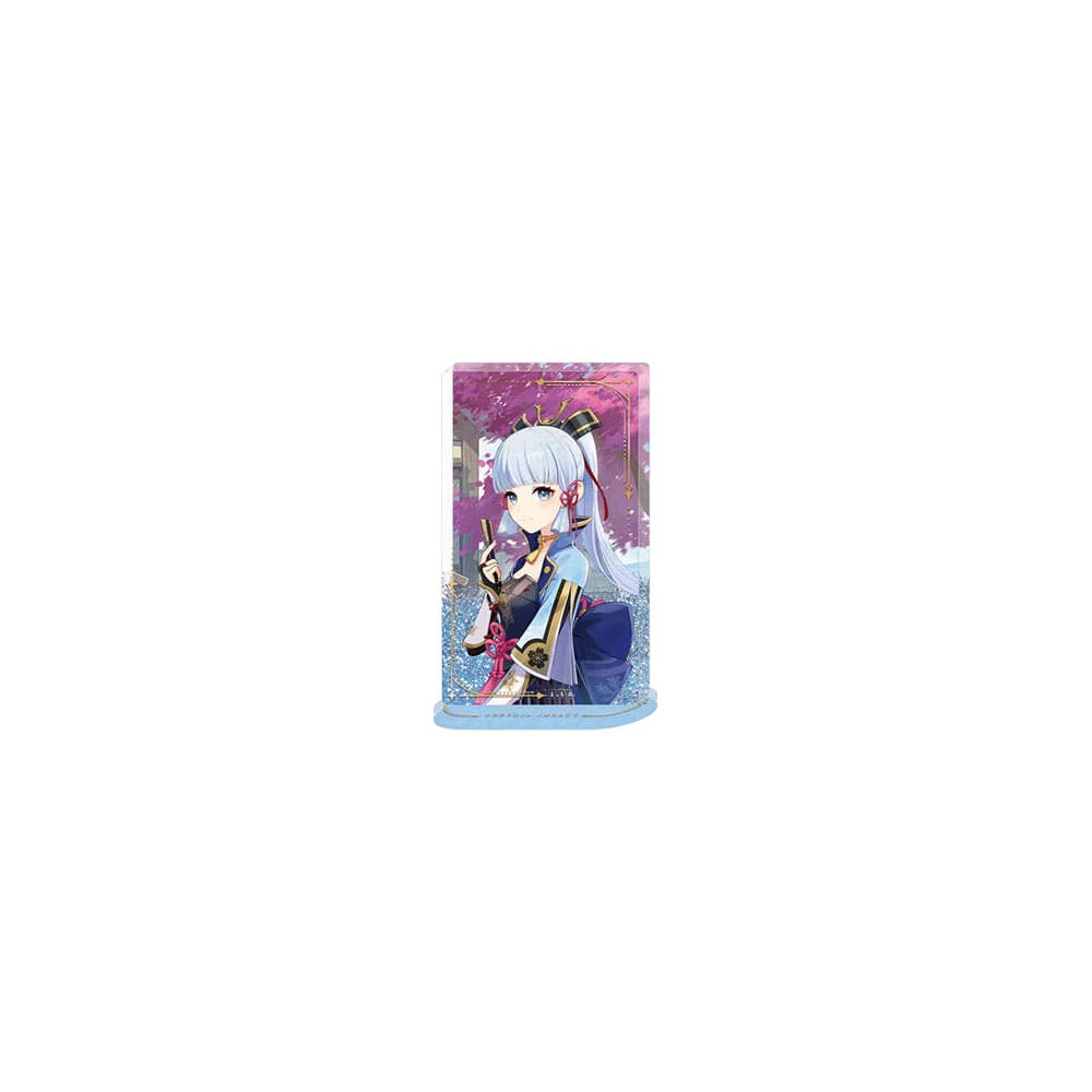 Genshin Impact Acryl Ornament with Glitter: Kamisato Ayaka 11 cm - MangaShop.ro