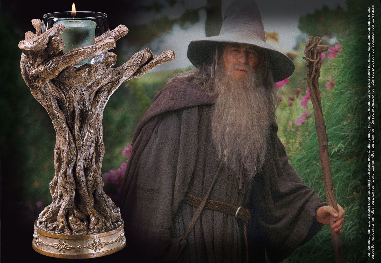 Lord of the Rings Candle Holder Gandalf the Grey 23 cm - MangaShop.ro