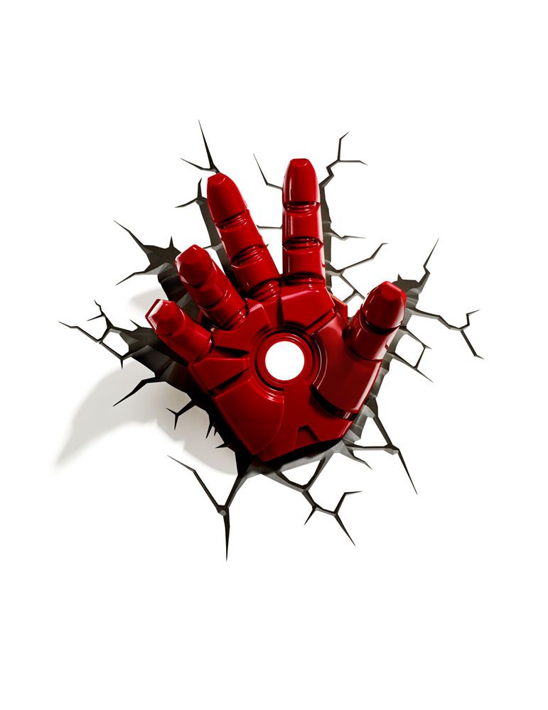 Avengers 3D LED Light Iron Man Hand - MangaShop.ro