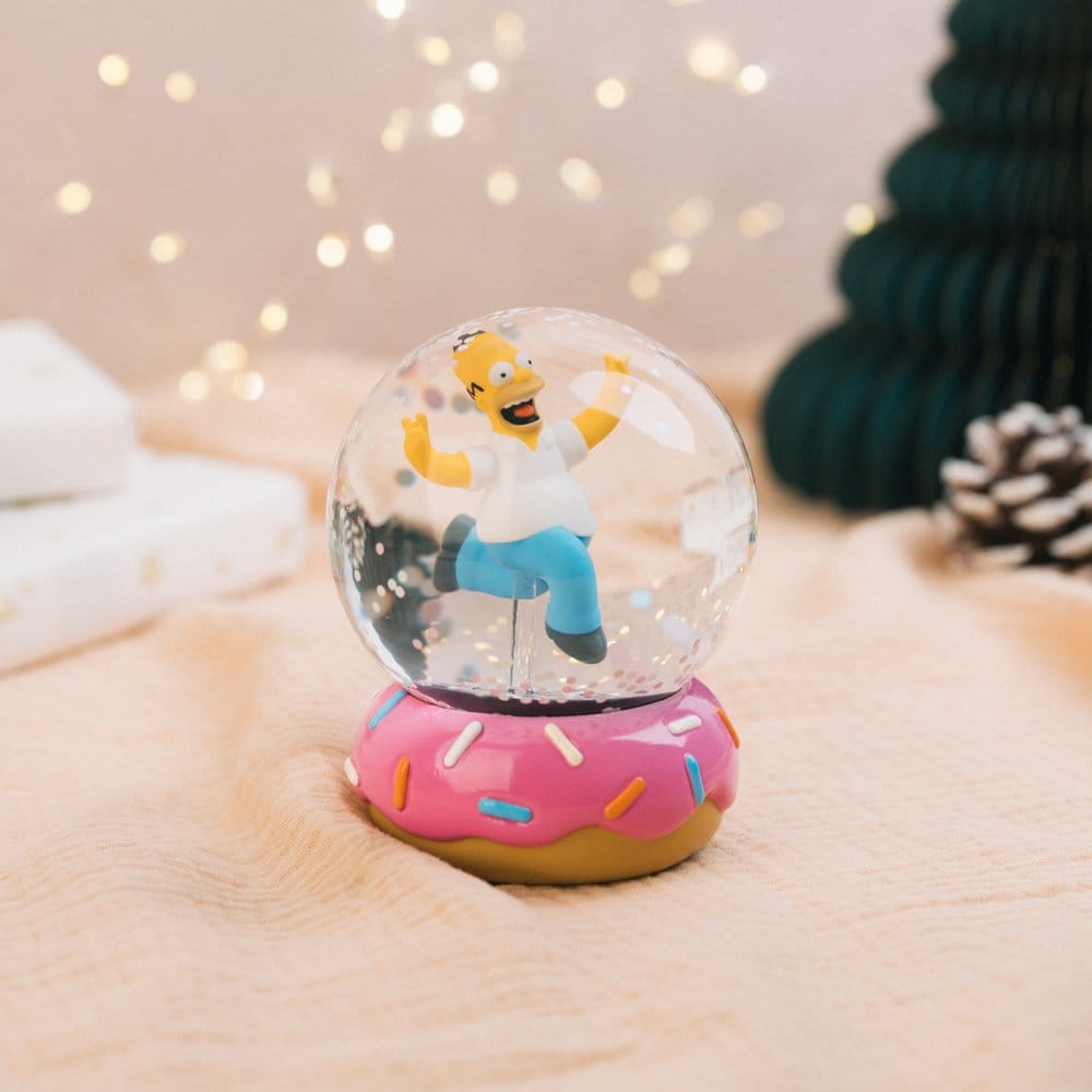 The Simpsons Snow Globe Homer Simpson Donut 10 cm - MangaShop.ro