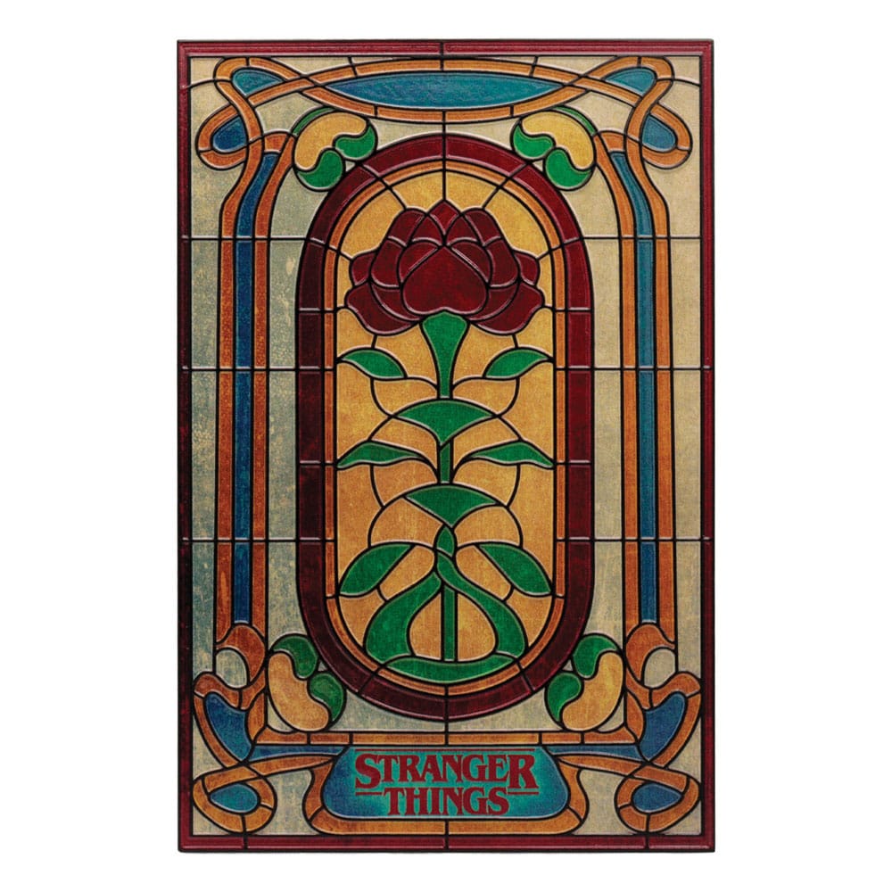 Stranger Things Resin Plaque Creel House Stained Glass Window - MangaShop.ro