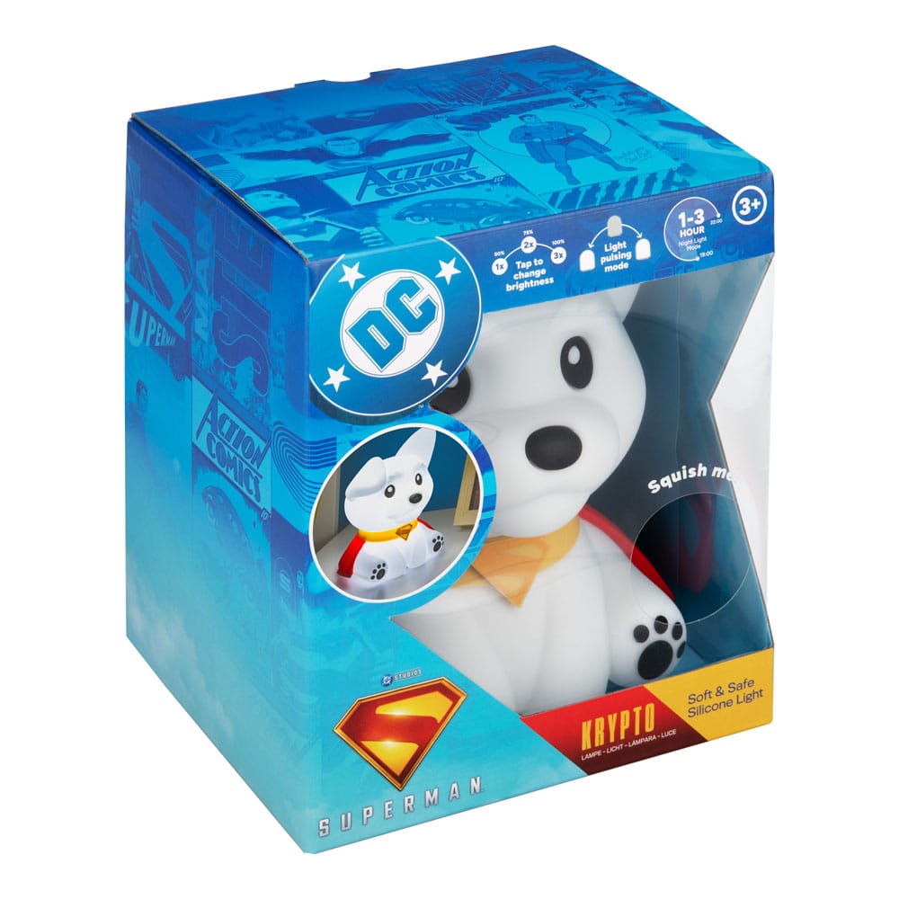 DC Comics Squishy Glo Silicon Light Superman Krypto 17 cm - MangaShop.ro