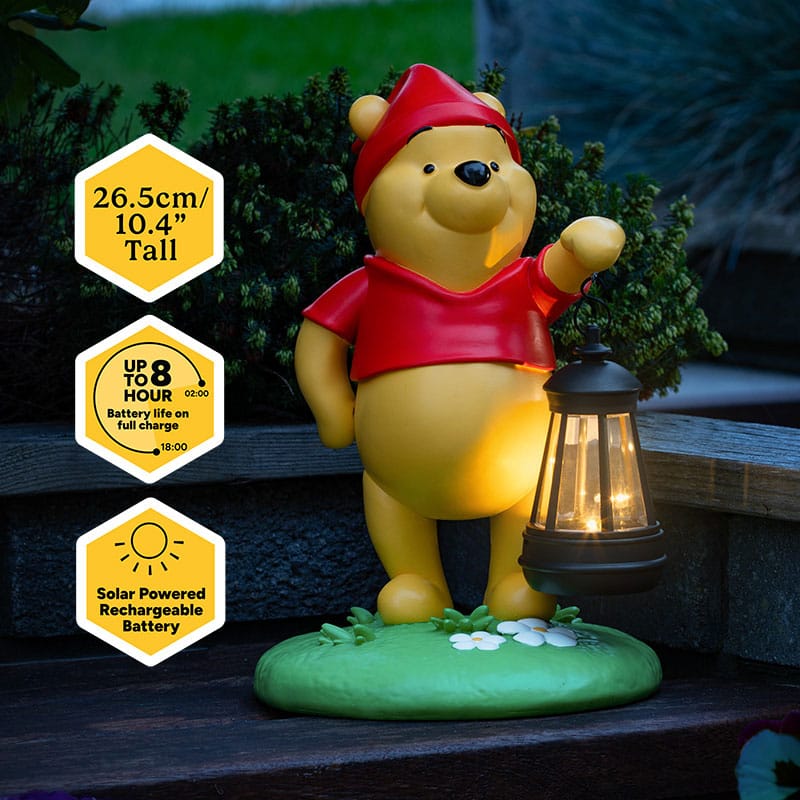 Disney LunaGlo Light Winnie the Pooh Gnome 27 cm - MangaShop.ro