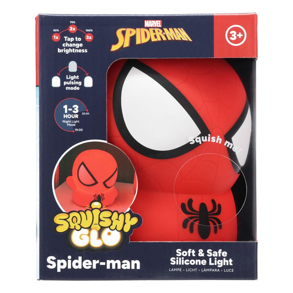 Spider-Man Squishy Glo Silicon Light 15 cm - MangaShop.ro