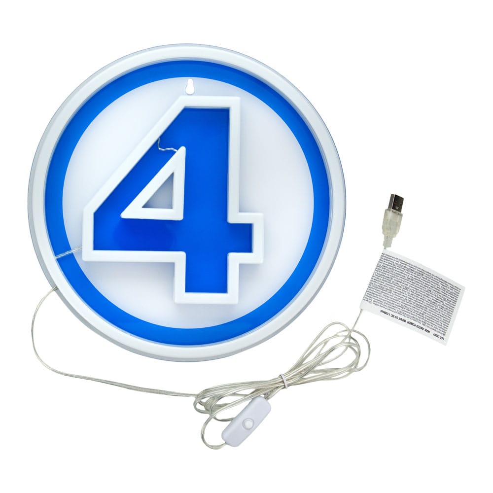 Fantastic Four LED Wall Lamp Light Logo Neon - MangaShop.ro