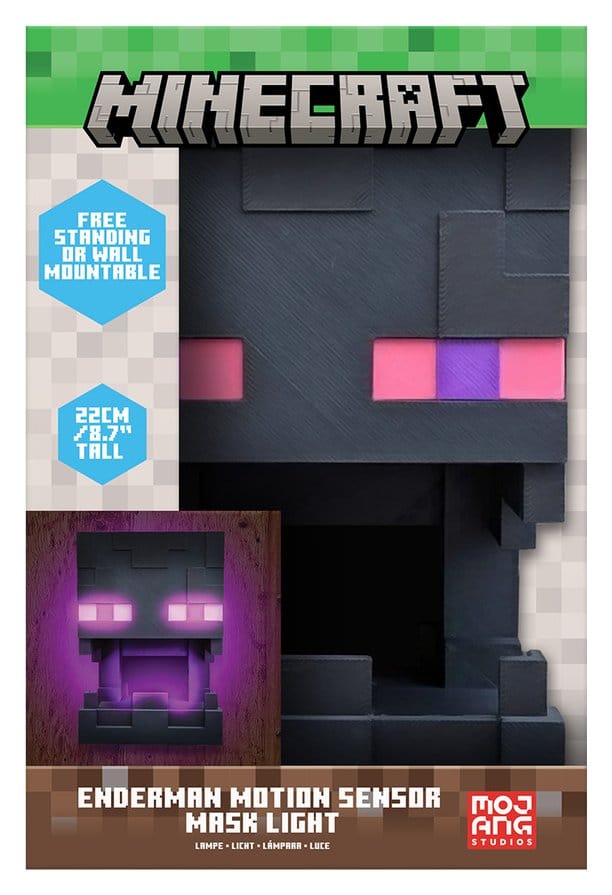 Minecraft Light Enderman Mask Motion Sensor 25 cm - MangaShop.ro