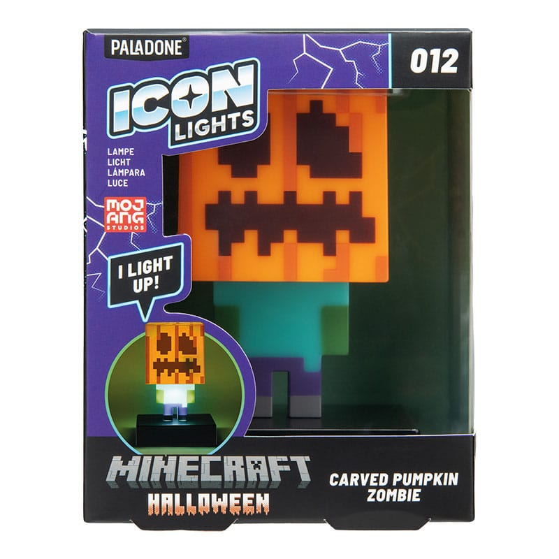 Minecraft Icons Light Zombie Jack O Lantern 10 cm - MangaShop.ro
