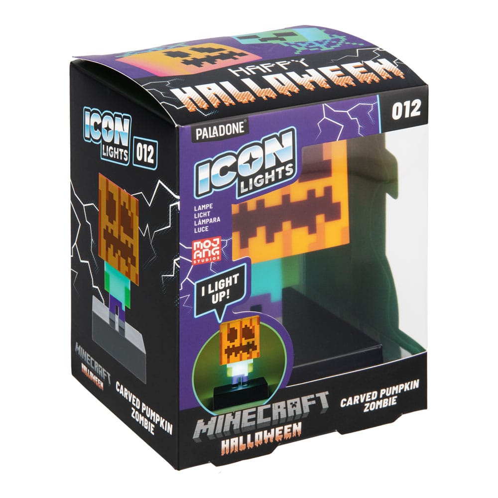 Minecraft Icons Light Zombie Jack O Lantern 10 cm - MangaShop.ro