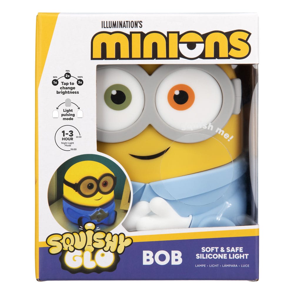 Minions Squishy Glo Silicon Light Bob 15 cm - MangaShop.ro