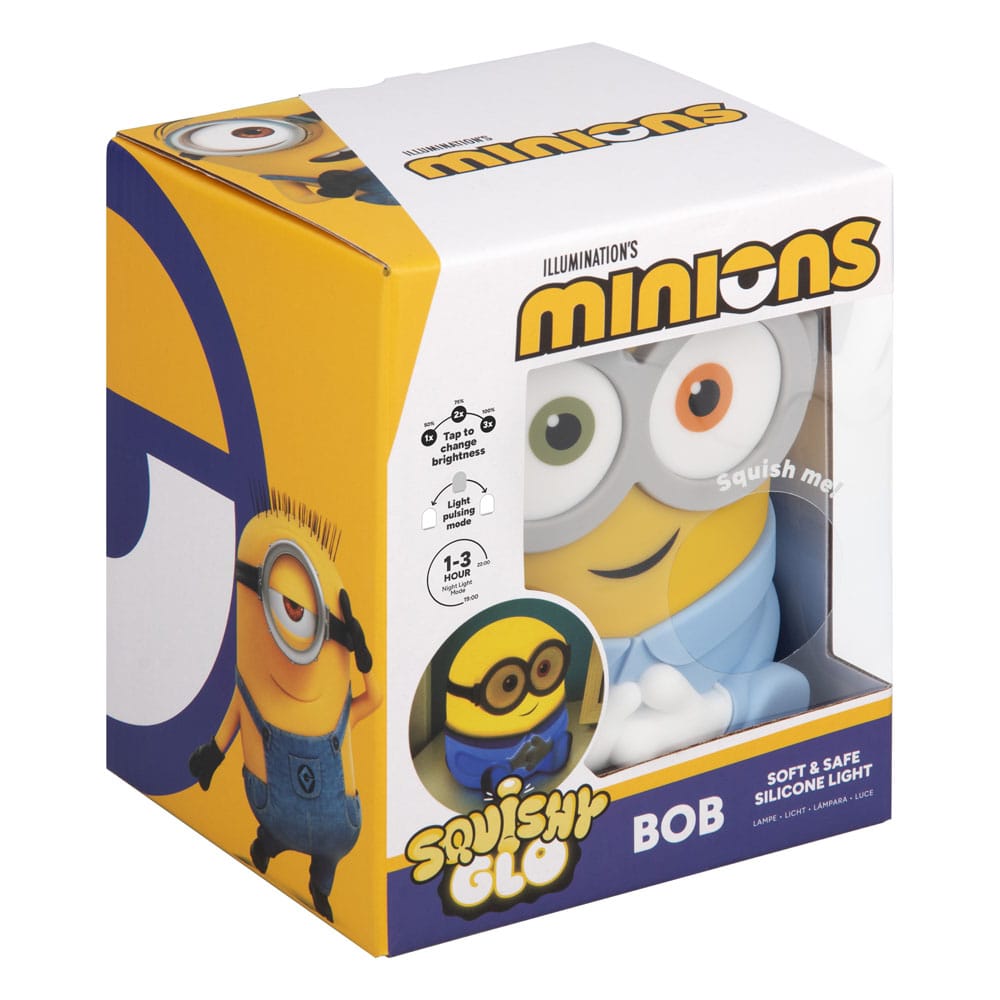 Minions Squishy Glo Silicon Light Bob 15 cm - MangaShop.ro