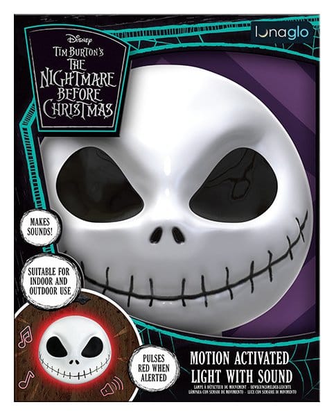 Nightmare Before Christmas Light Jack Skellington Mask Motion Sensor 23 cm - MangaShop.ro