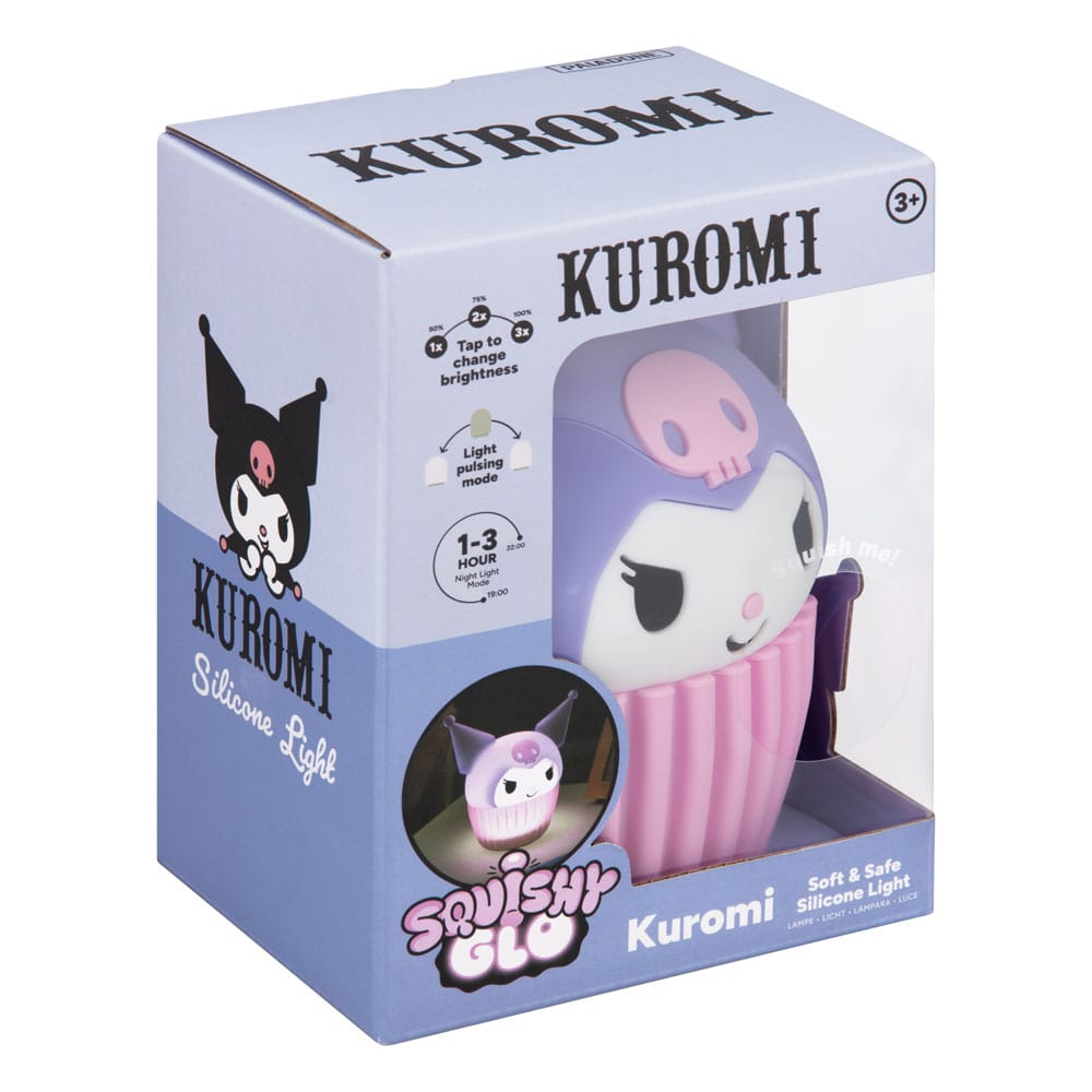 Sanrio Squishy Glo Silicon Light Kuromi 15 cm - MangaShop.ro