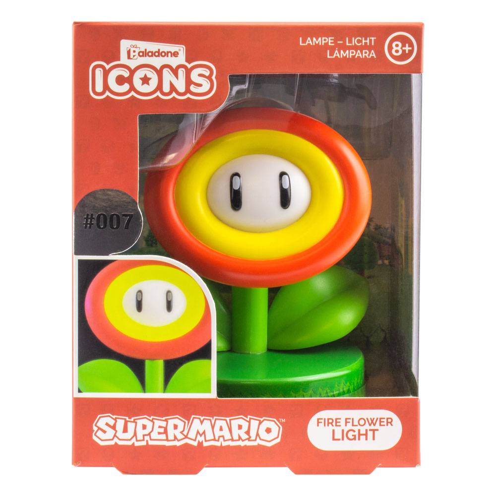 Super Mario Icon Light Fire Flower (V2) - MangaShop.ro