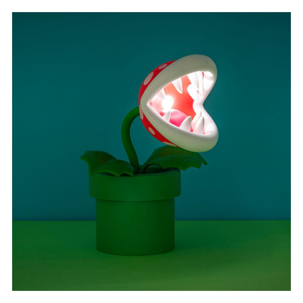 Super Mario Posable Lamp Mario Mini Piranha Plant - MangaShop.ro