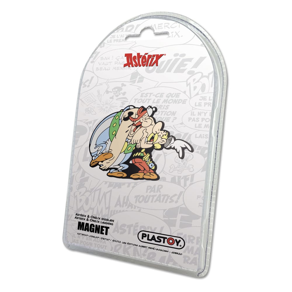 Asterix Fridge Magnet Asterix & Obelix Laughing 6 cm - MangaShop.ro