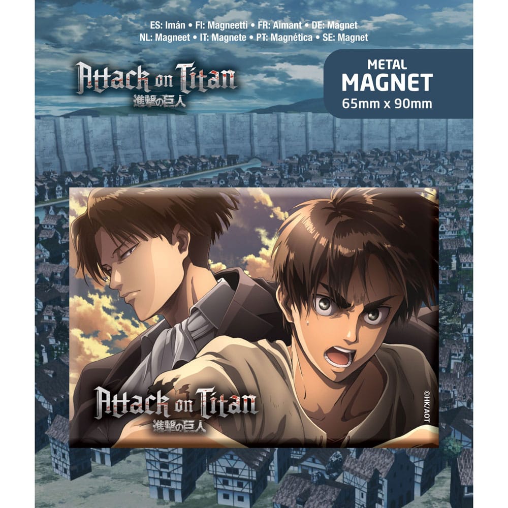 Attack on Titan Fridge Magnet Eren & Levi - MangaShop.ro