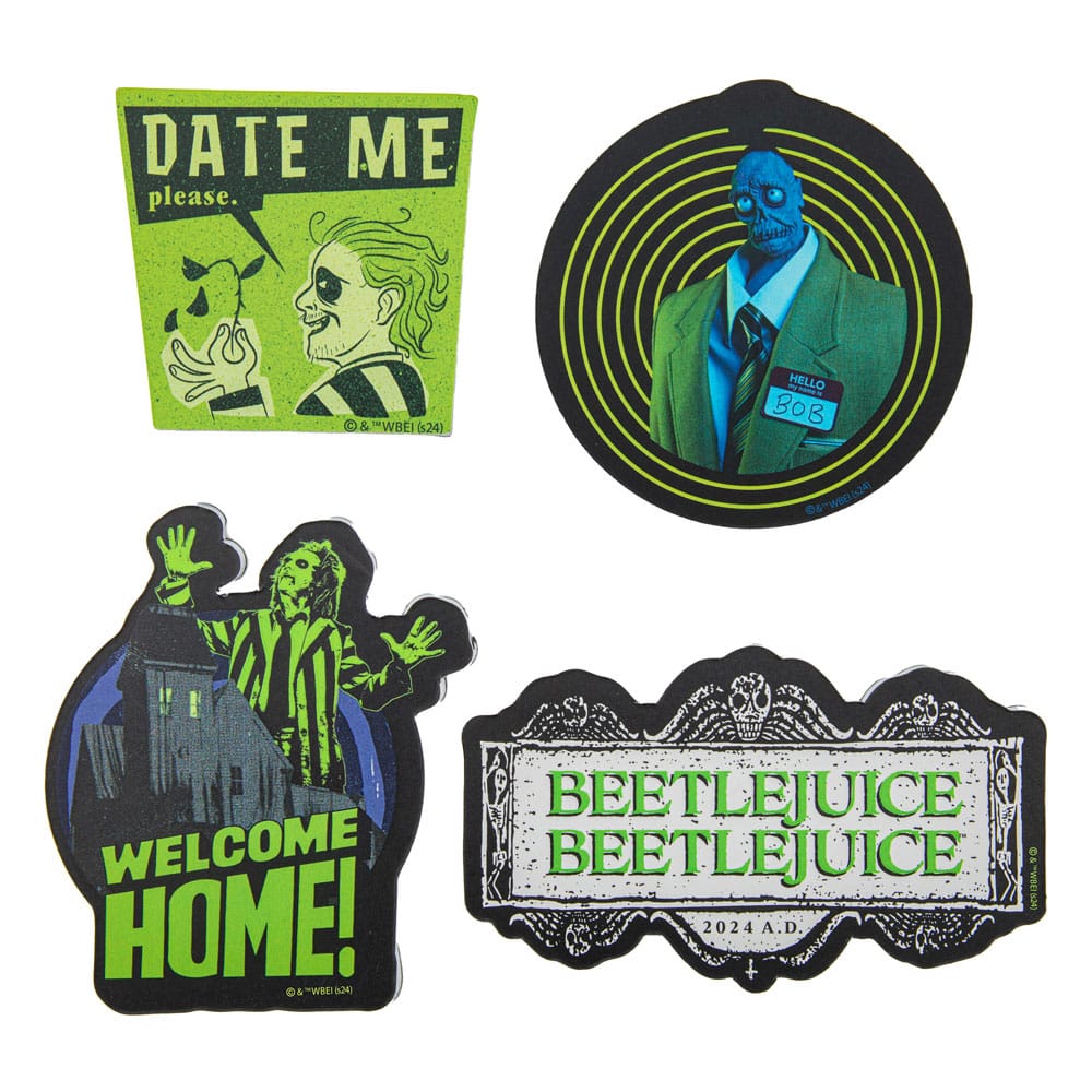Beetlejuice Fridge Magnet 4-Pack - MangaShop.ro