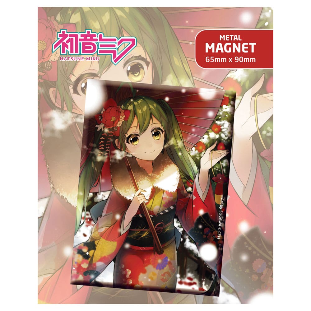 Hatsune Miku Fridge Magnet Hatsune Miku At Winter - MangaShop.ro